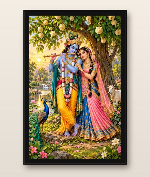 Radha Krishna photo frame