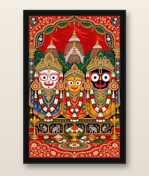 Pattachitra Folk Art photo frame