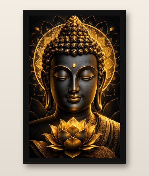Buddha photo frame